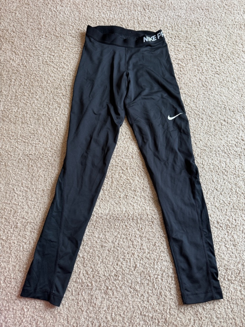 Women Nike Pro Black Dri Fit Leggings Size Small